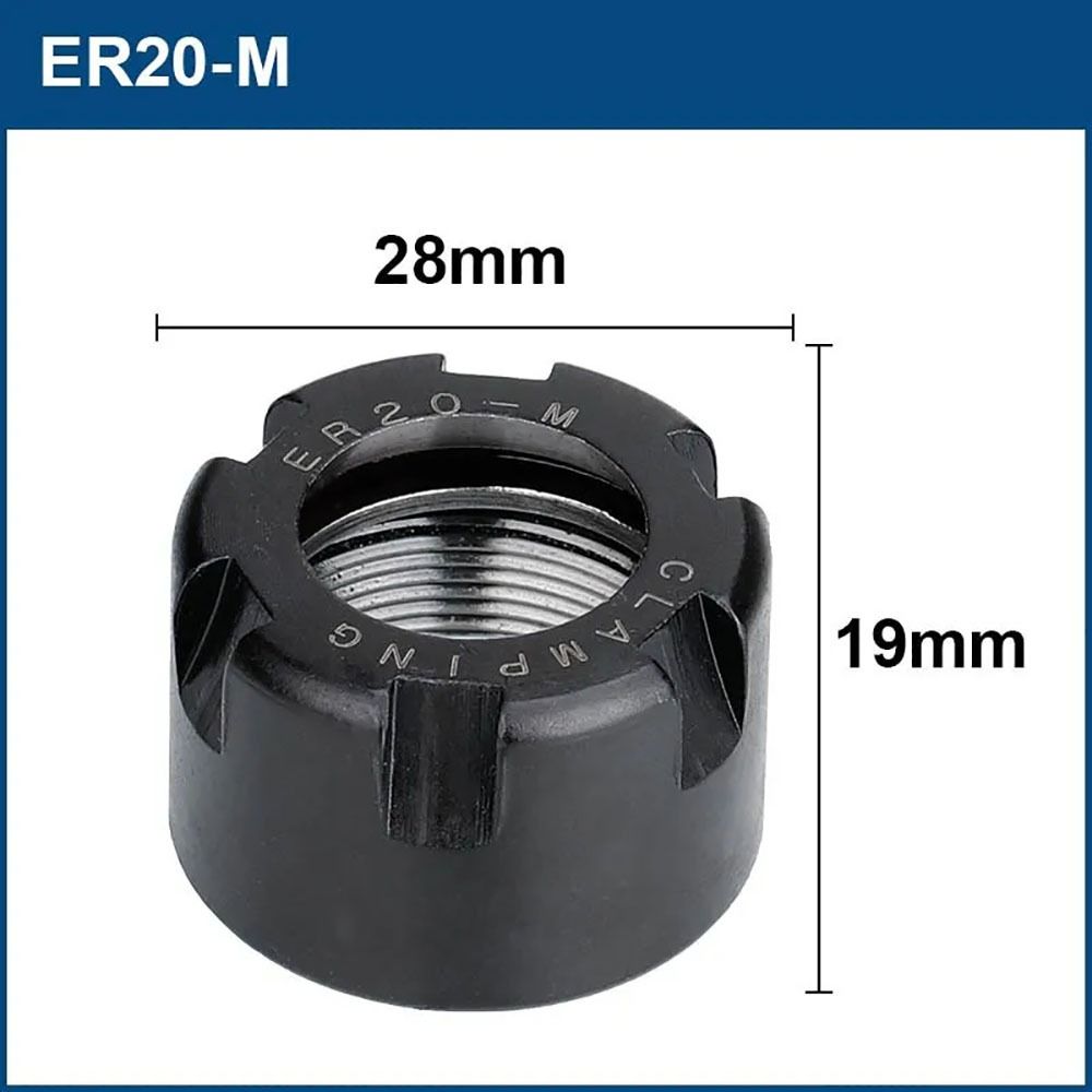 1Pcs High Precision Chuck Nut A/M/UM Type CNC Metalworking Clamping Nut ER 11/16/20/25/32/40 For CNC Lathe Milling Bit Holder