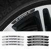4pcs Car Wheel Hub Badge Tire Rim Aluminum Strips Stickers Accessories For HYUNDAI i20 i30 Tucson i10 ix35 i40 Veloster GDI Kona RR9