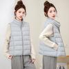 Women S Sleeveless Padded Vest Winter Warm Casual Polyester Jacket