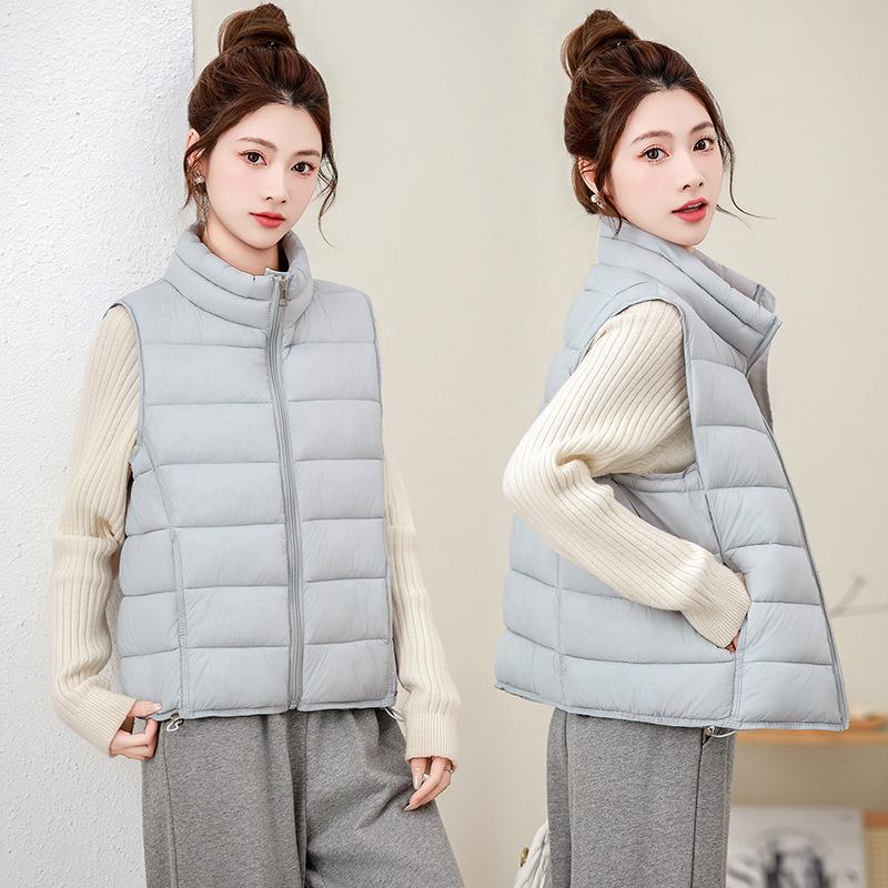 Women S Sleeveless Padded Vest Winter Warm Casual Polyester Jacket