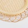 Rattan Coaster Retro Exquisite Bamboo Flower Shaped Coffee Boho Coasters Living Room