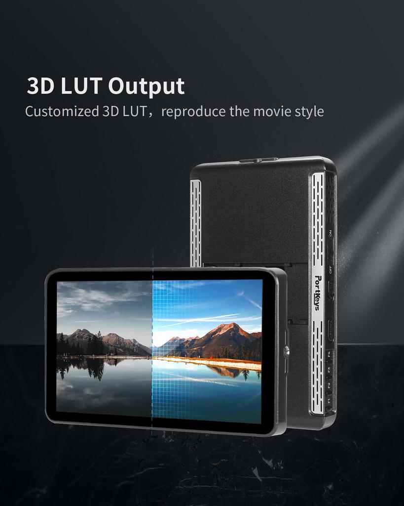 Portkeys LH7P Camera Monitor 1000nit 7inch DSLR Field Monitor Camera Control Touch Panel Monitor BMPCC Pro Wireless Control 4K/6K/6K
