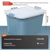 SPACEXPERT 60L Thickened Plastic Storage Box with Wheels
