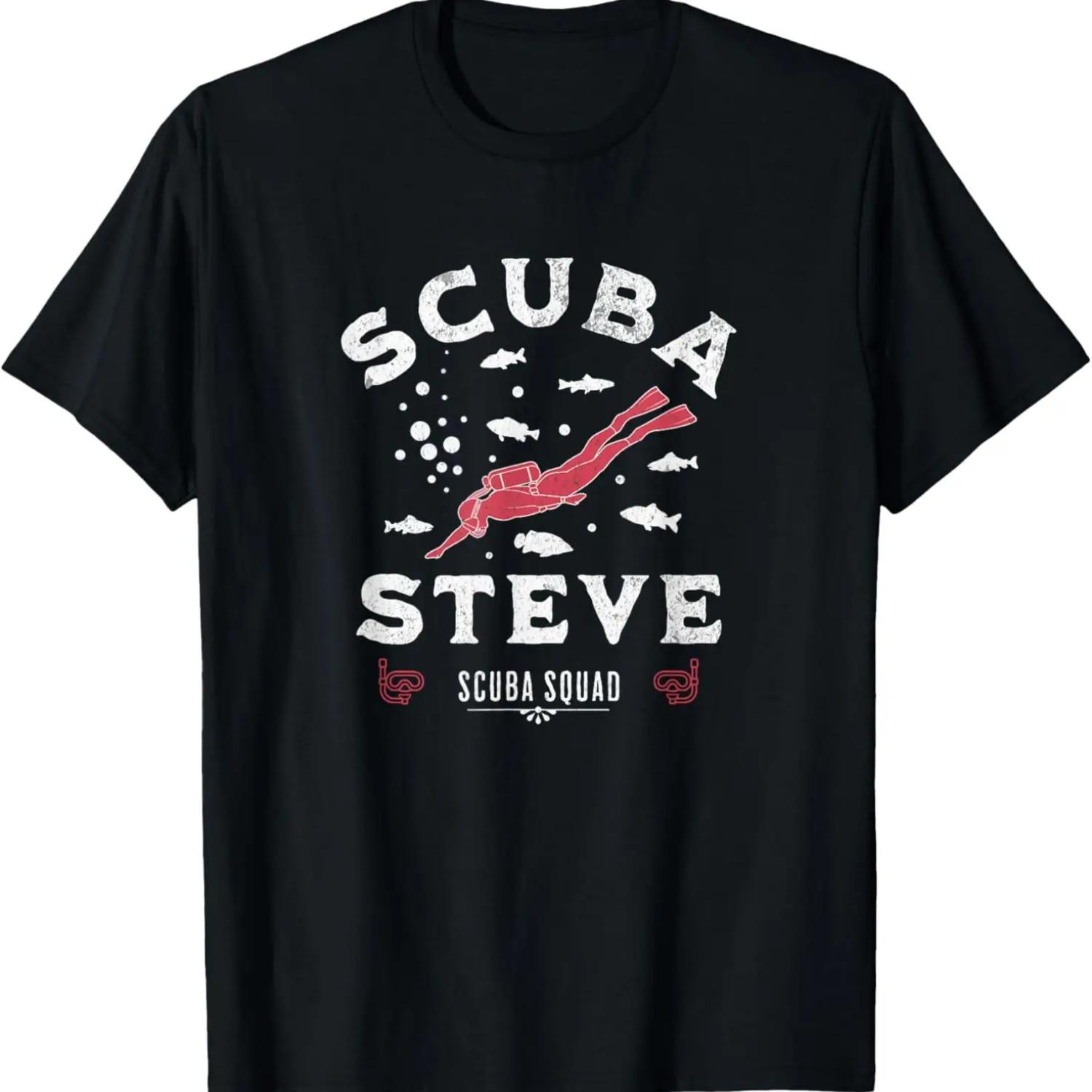 Scuba Steve s Scuba Squad T-Shirt S чёрный