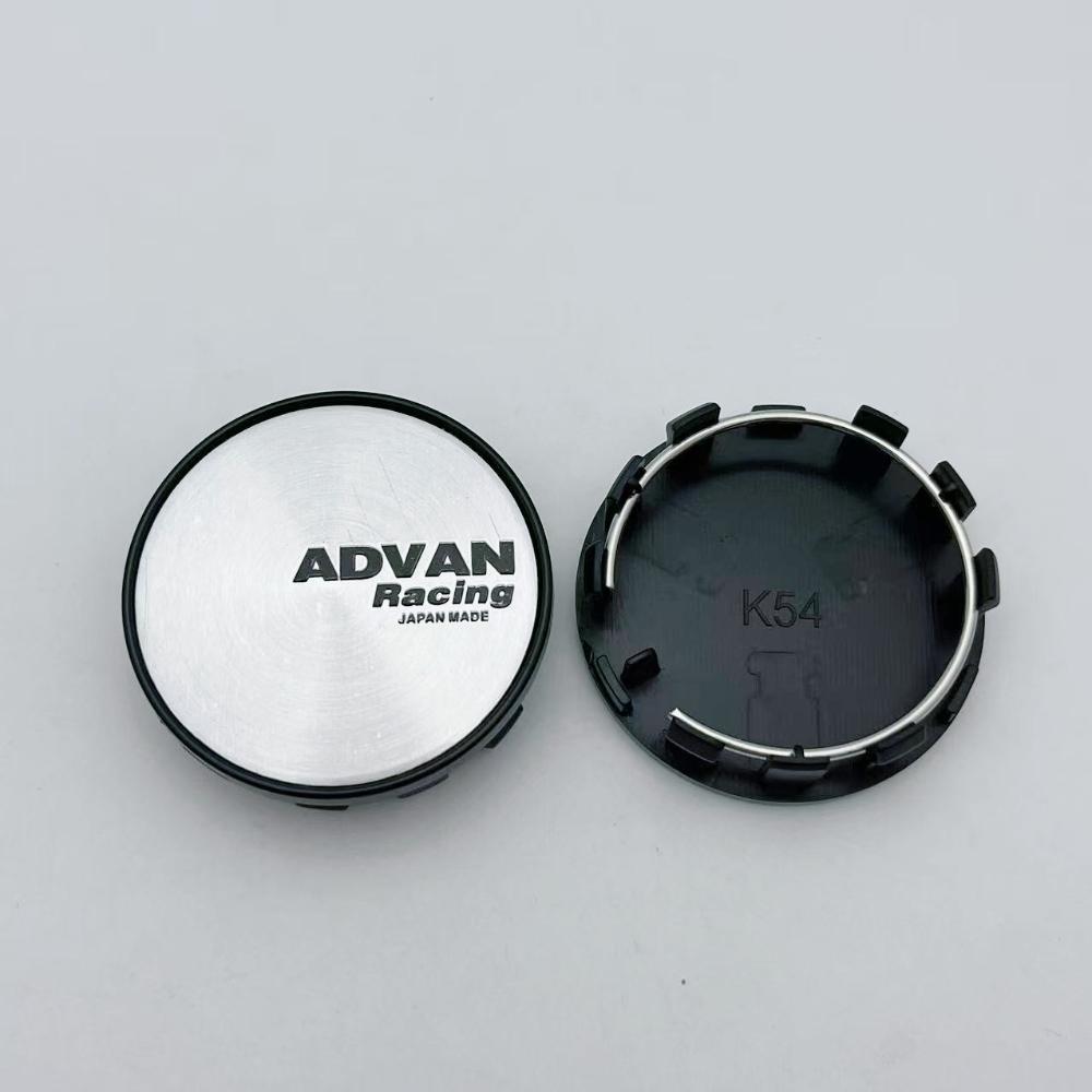 4pcs 54mm 50mm ADVAN Logo Emblem Badge Car Wheel Center Caps Rim Hubcaps Wheel Hub Center Dust Cover Replace Car Accessories