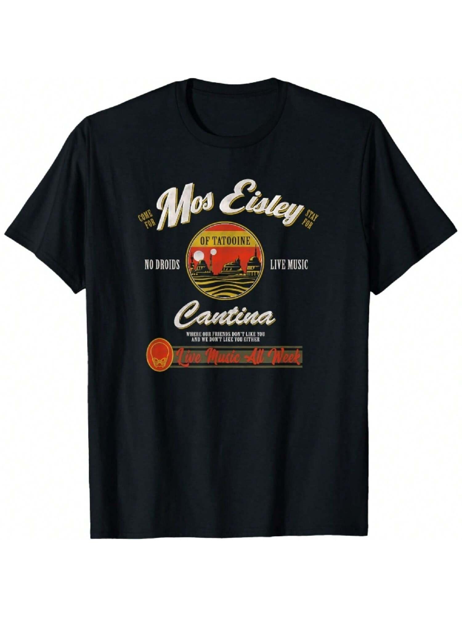 Classic Mos Eisley Cantina Live Music All Week Ad T-Shirt S разноцветный