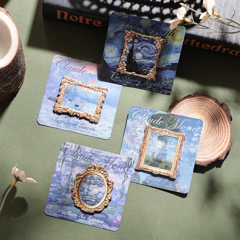 1PC Unique Artistic Metal Fridge Magnets Offering Multiple Styles For Home Gallery Creation Unique Pattern