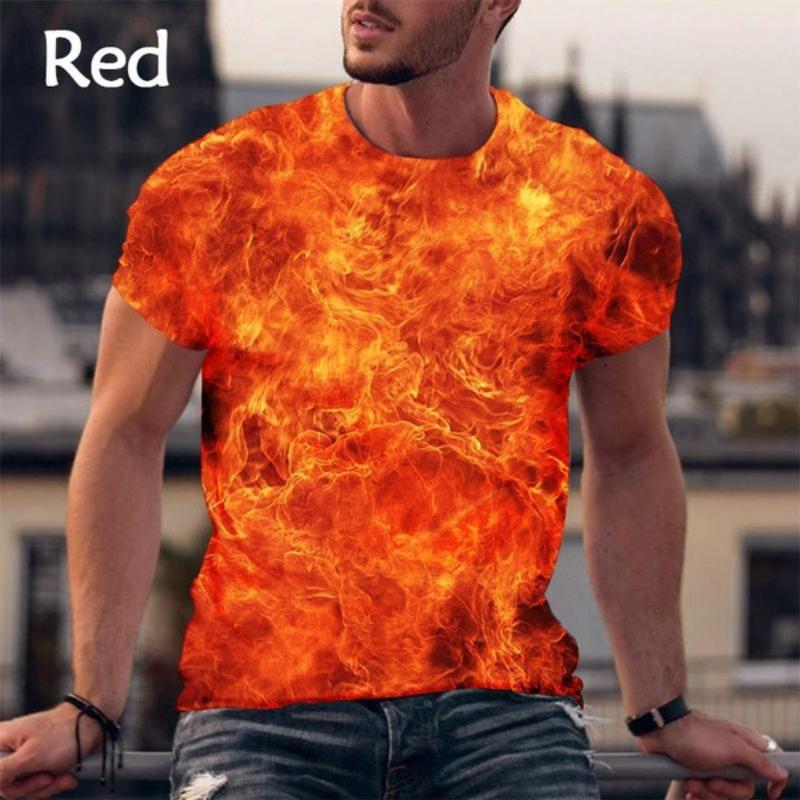 3D Printed Men's Casual Short Sleeved T-shirt Men's T-shirt