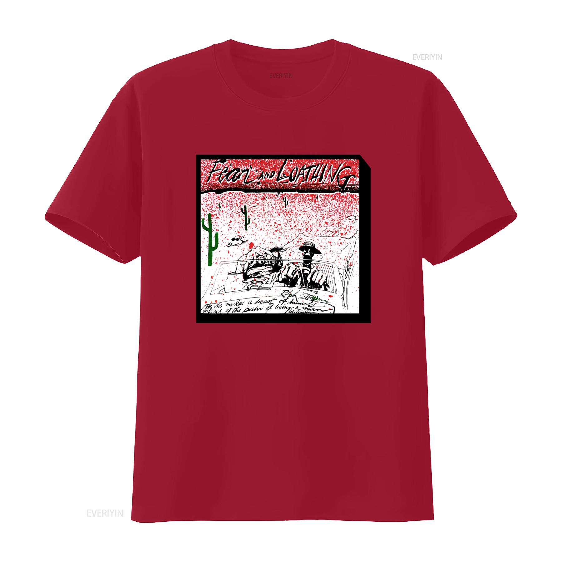 

Retro 80s 90s Fear and Loathing Ralph Steadman Vintage Art T Shirt vintage Washed streetwear Top For Everyday Wear Comfortable S