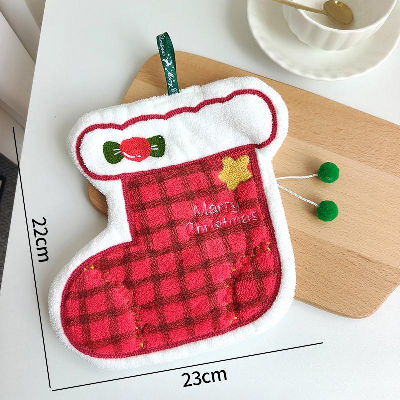 Christmas Hand Towels Absorbent Towel for Kitchen Bathroom Hanging Towels for Hands Christmas Decorations 2026 Navidad