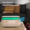 Multi-functional Wireless Charger & Bluetooth Speaker with Digital Clock