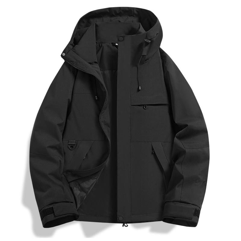 Unisex wodoodporna wiatroszczelna kurtka trekkingowa z kapturem, outdoor, kemping, trekking, wspinaczka, sezon jesienny
