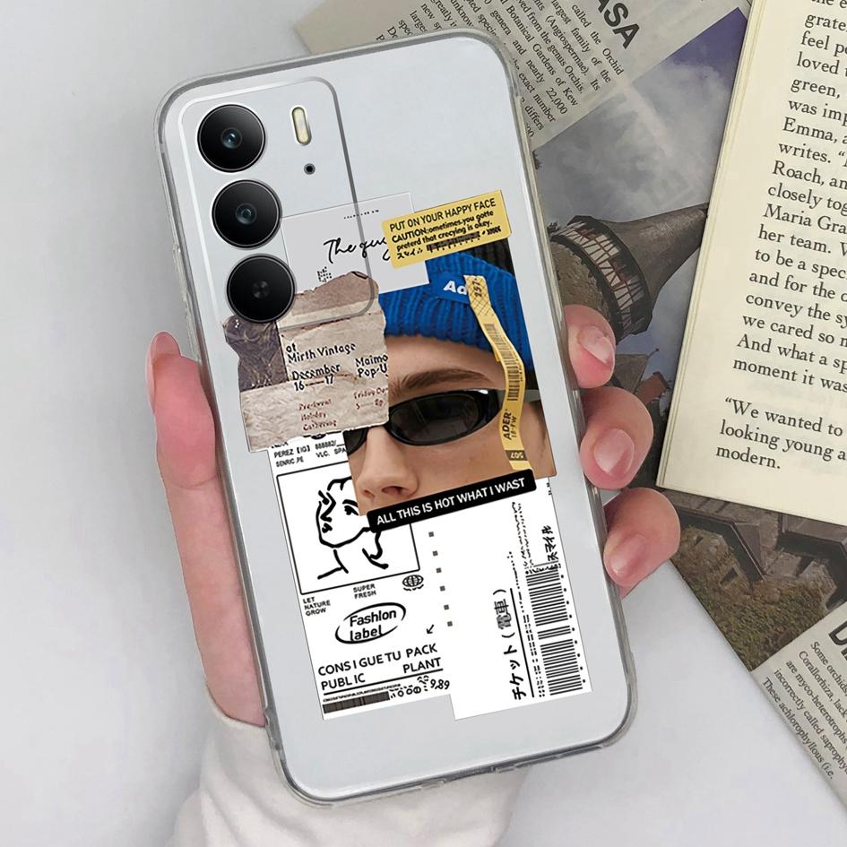 Huse de Telefon Pentru OPPO Realme 13+ C75 Neo7 Find X8 Pro Reno 13 Pro 13F P1 Speed Lucky Girl Silicon Moale Transparent Anti-Alunecare Huse Spate Pentru Oppo Shell Capa