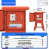GCDQCN Outdoor 380V Three-Phase Four-Wire Waterproof Distribution Box with Bracket