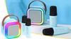 Zestaw Głośnik Bluetooth Przenośny Karaoke Rgb 2 Mikrofony Usb Sd Mini Jack