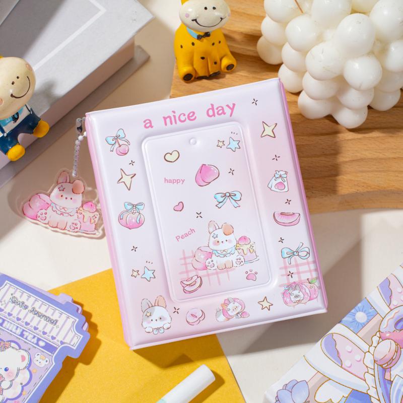 1 Stück 36 Fächer 3 Zoll Idol Karten Sammelalbum Niedliches PVC Fotoalbum Cartoon Fotokarten Aufbewahrungshülle