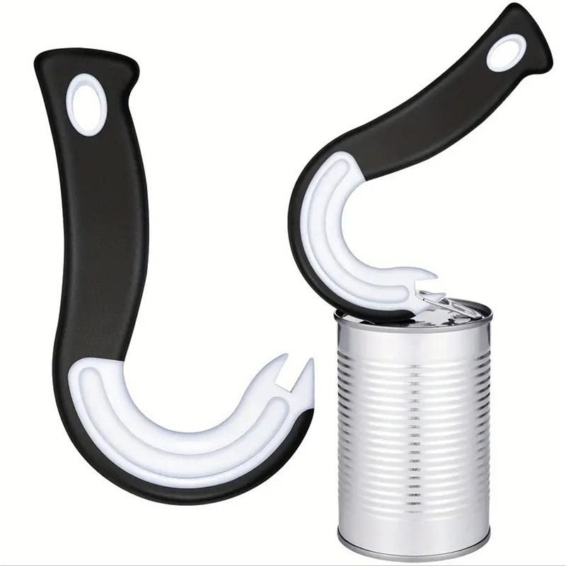 New Design Easy Grip Hook Can Opener Durable Plastic Jar Lid Remover Home Restaurant Kitchen Accessory Party Holiday Gift 6