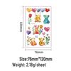 Fairy Tale Glitter Tattoo Stickers: Waterproof Butterfly, Unicorn & Bear Designs