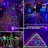 6 ks Neonově zářící páska, 6 barev - Vodotěsná, UV reaktivní fluorescenční samolepka, Reflexní bezpečnostní výstražná páska