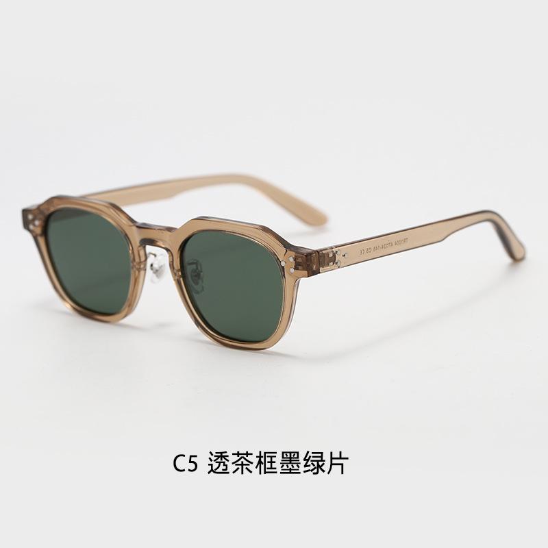Vintage American style TR90Unique Punk Style Polygonal Polarized Sunglasses for Men, Street Style Trendy Sunglasses for Women