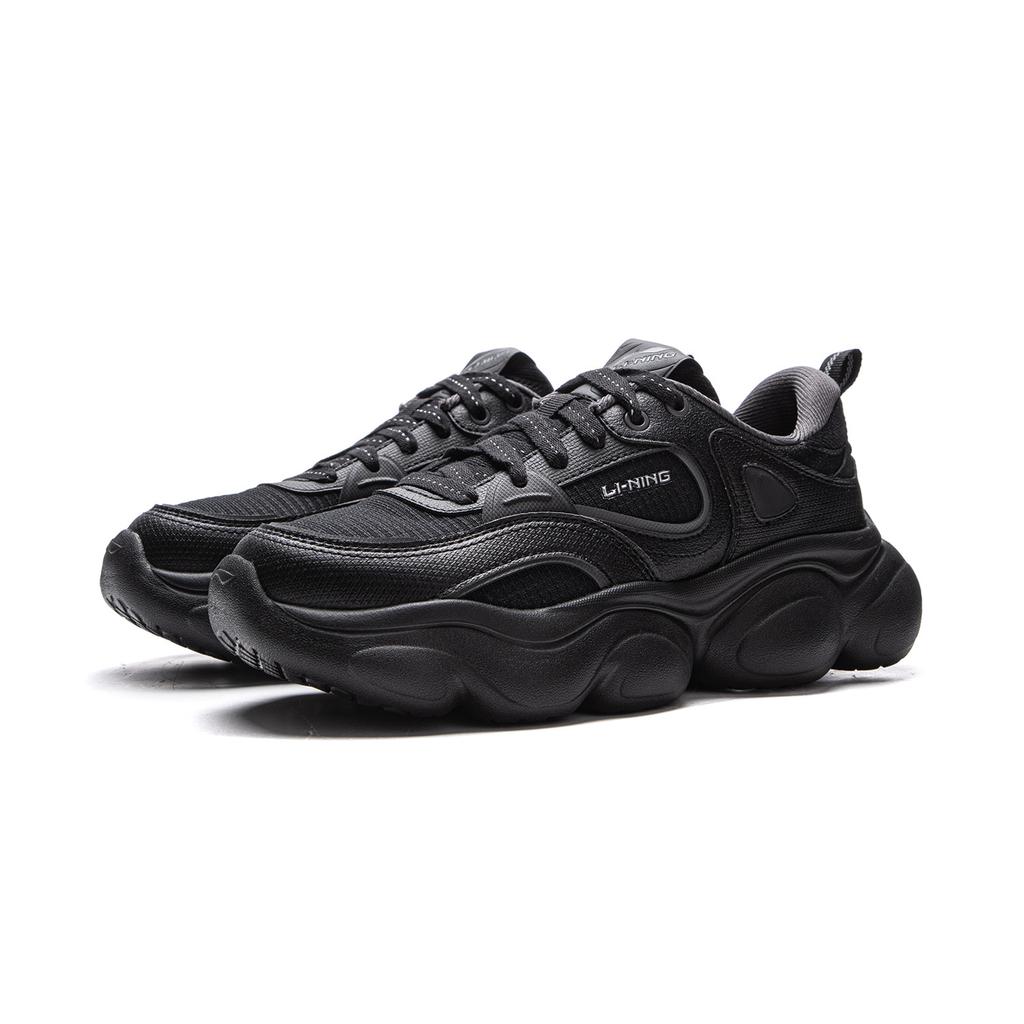 Li Ning Cloud Classic Versatile Retro Fashion Thick Sole Height Increasing Rebound Non-Slip Wear-Resistant Lightweight Low-Top Casual Shoes AGCV324-5