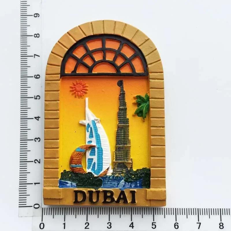 Dubai Turistic Suveniruri Magneți de Frigider Turnul Khalifa Arabia Saudită Frigider Magnet Comemorativ Autocolante Home Decoration