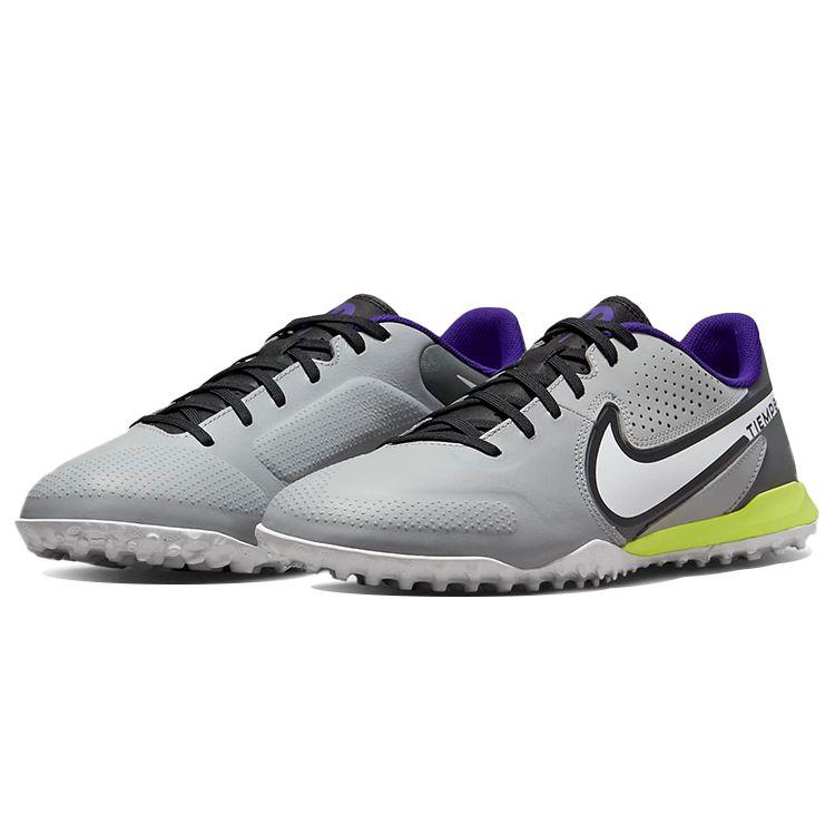 Nike Tiempo Legend 9 Academy Comfortable Casual Low Top TF (Rubber Studs) Slip Resistant Durable Lightweight Soccer Shoes Men sneaker Gray DA1191-017