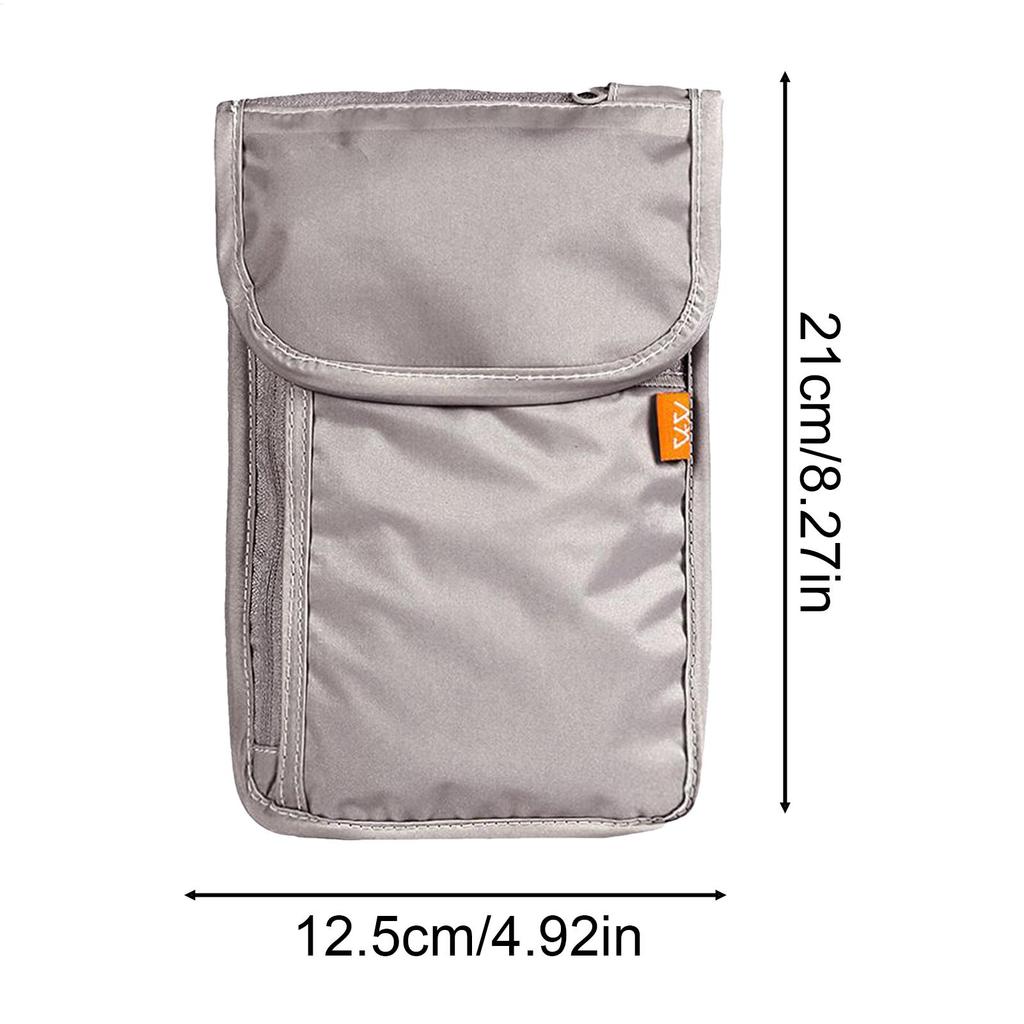 Waterproof Mobile Phone Bag Travel Neck Wallet Neck Travel Document Pouch Anti-Theft Passport Organizer for Women Men Daily