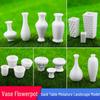 DIY Handmade White Small Vase for Sand Table Scenery