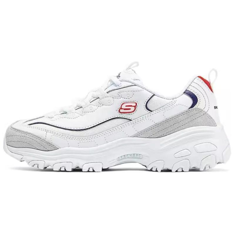 Skechers D LITES 1.0 Women White Low Top Dad Shoes Simple Comfort Wear Resistant 150231-WNVR 38