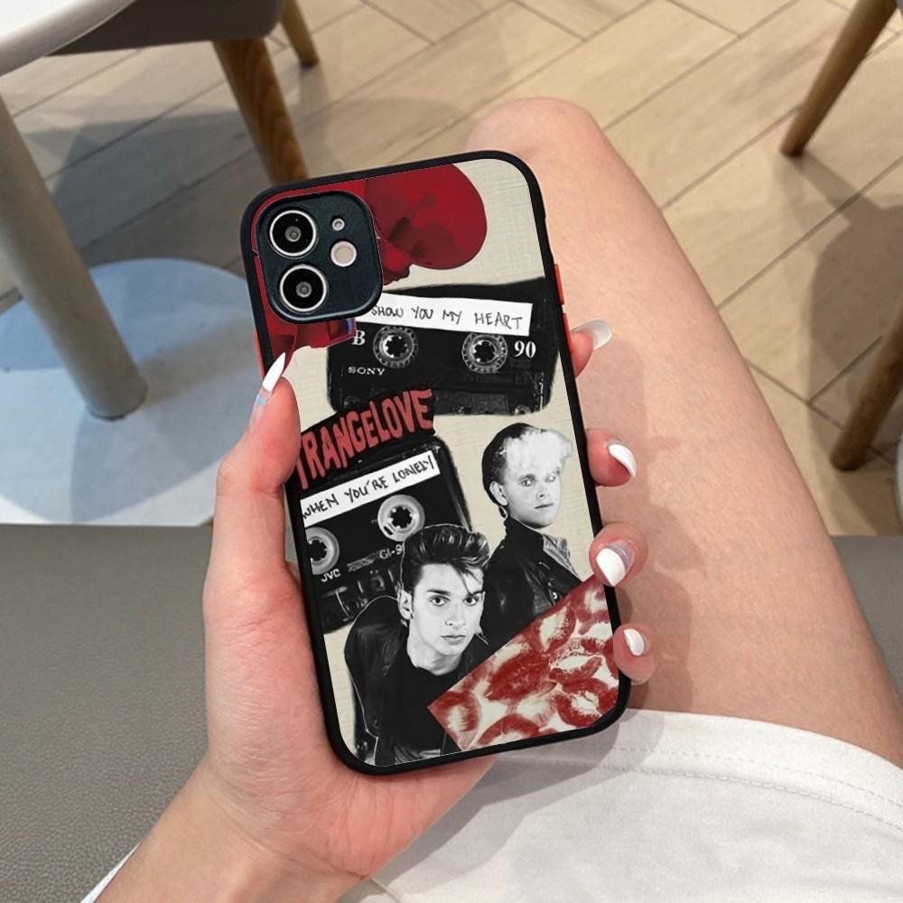 D-depeche M-mode Band Phone Case For iPhone 14 X XR XS 7 8 Plus 11 12 13 Pro MAX 13mini Matte Shockproof Case