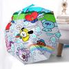 1pc Outdoor Umbrella with BT21 Characters - Automatic Opening/Closing, Portable 3-Fold Design, 8-Bone Iron Frame - Perfect Gift for Fans, Travele