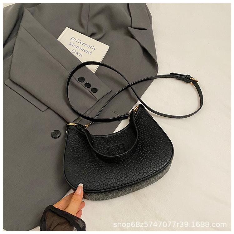 Popular Bag Women's 2025 New Korean Version of Fashion High-end Foreign Style One-shoulder Armpit Bag Niche Dumpling Bag Crossbody Bag