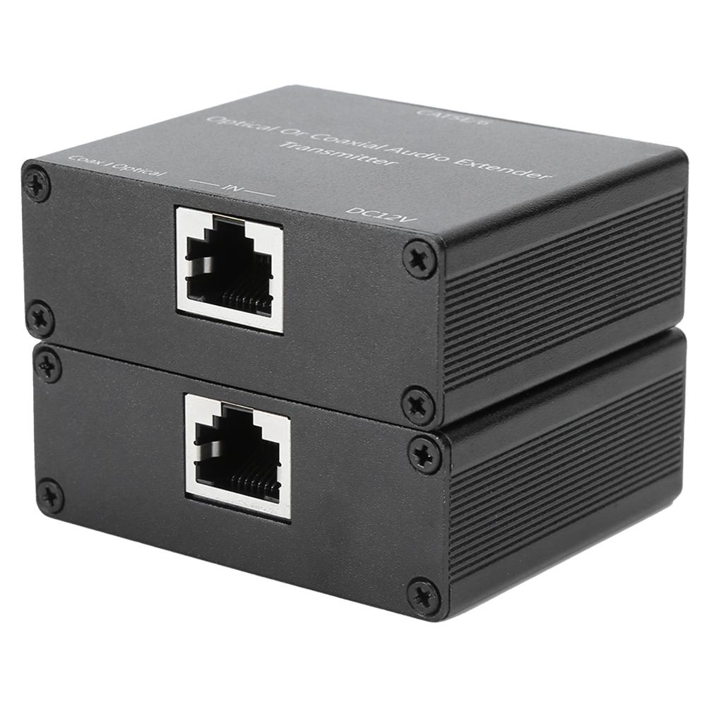 Digitaler o Koaxial- und Glasfaser-Konverter für Cat5e6-Kabel o DecoderEU-Stecker