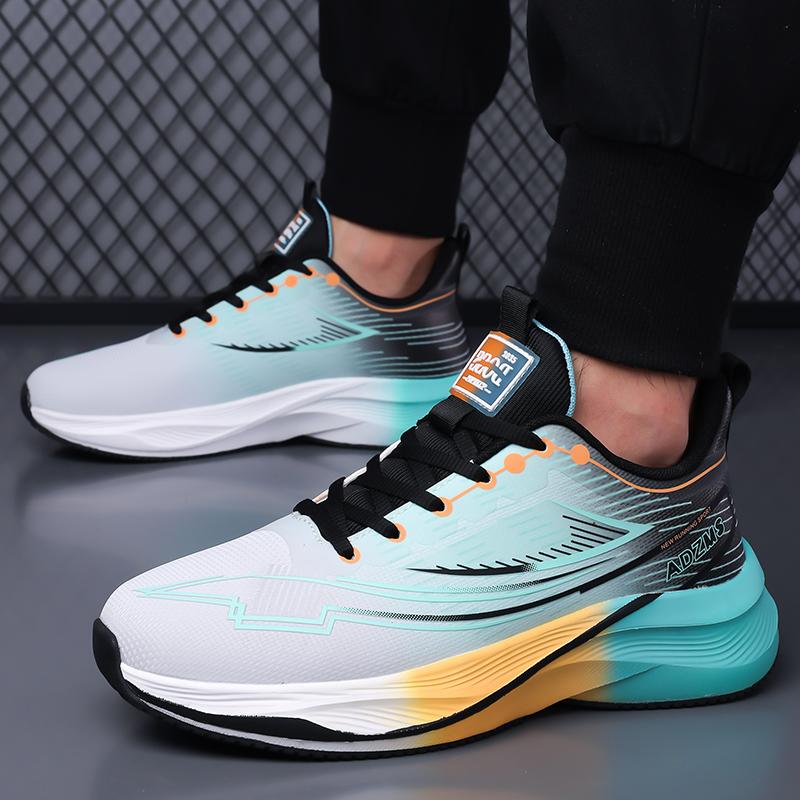 Marathon Sports Running Shoes Men Comfortable Outsole Wear-resistant Nonskid Leisure Outdoor Hiking Sneakers Athletic Shoes Mens