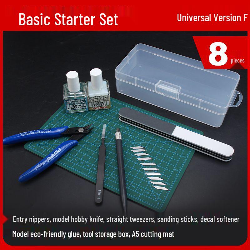 Gundam Model Beginner Kit: Sharp Nippers & Polishing Tools