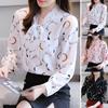 Women Long Sleeve Blouse Office Ladies Elegant V Neck Tops Lace Up Autumn Casual Shirts