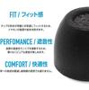 Comply 1 Comfortable Earbud Small TW-300-B Earbuds, Pair, Sound-Isolating, Fit, Anti-Slip Tips, HC35-82501-01,