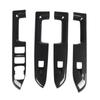 4 Pcs Door Window Control Panel Cover Carbon Fiber Style Glass Lift Button Decoration Sticker for Bronco Sport CX430 4