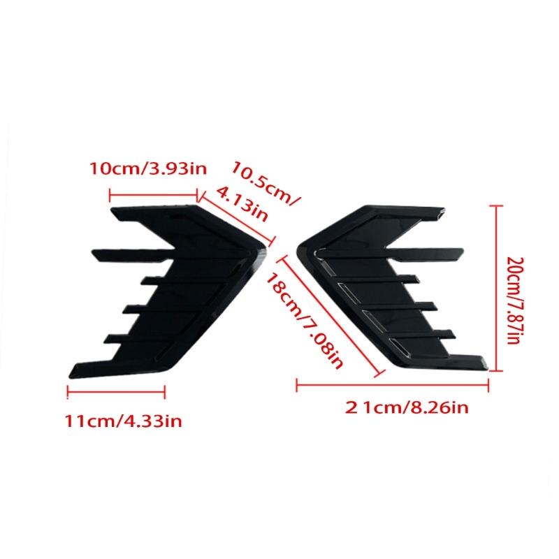 Car Side Air Outlet Vent Decoration Sticker Trim Exterior Styling Accessory ABS Construction Vent Decal