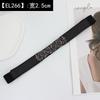 Elastic Black Modern Waist Belt For Women With Adjustable Features Complementing Skirts And Dresses Effortlessly