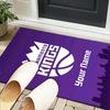 Custom NameSacramento Basketball Logo Carpet, Indoor Rug, Chair Rug, Living Rooms, Doormat Made From Polyester Home Decor Birthday Christmas Gifts