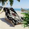 Cow Cat Siamese Print Beach Towel, Large Soft Quick Dry Towel for Beach Camping Swimming