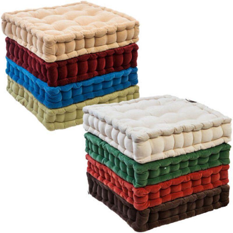 Luxurious 19-inch Patio Tatami Meditation Mat With Comfortable Plush Cushioning