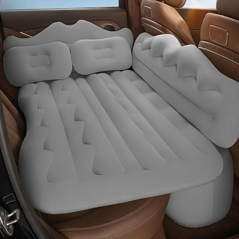 

Надувной воздушный матрас, флокированный, портативный, складной, утолщенный, надувной матрас для заднего сиденья внедорожника, автомобильный уличный матрас с воздушным насосом