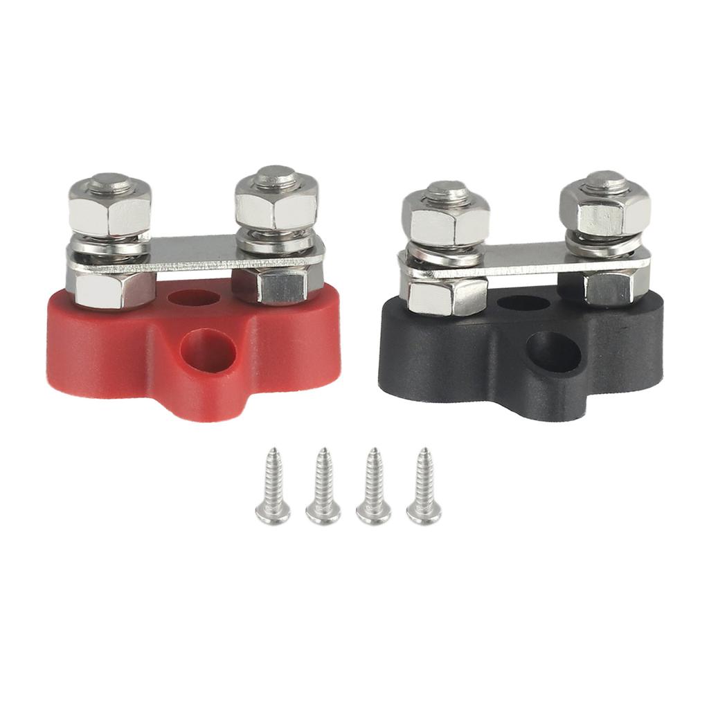 2PC M8 Busbar Terminal Blocks for 12V 48V For Car Marine Power Connection