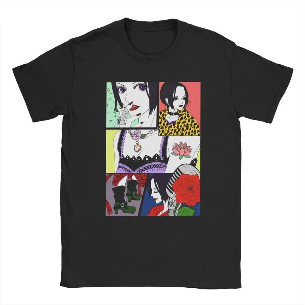 Japanese Anime Nana Osaki Pattern Printed Tshirt 2026 Summer Unisexs Womens Oversized Tshirt Fun Shirt Y2K Hiphop Fashion Top