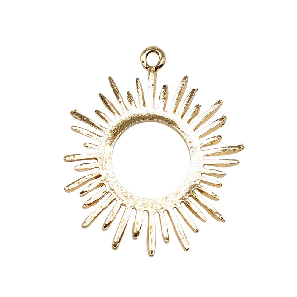 Sun And Moon Face Charms Multi Color Alloy Pendants For Celestial Themed Jewelry