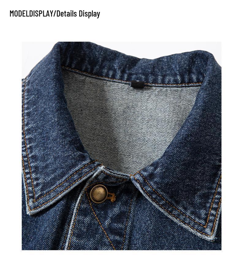 Trendy Retro American Denim Jacket: Versatile, Loose Fit for Autumn/Winter