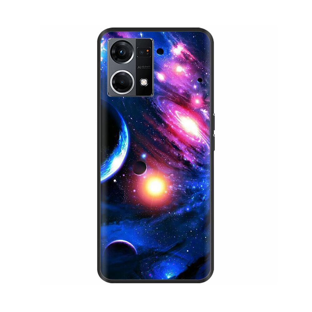 Hülle für Oppo Reno7 4G Hülle Reno7 Silikon Weich Stoßfest TPU Rückseiten für OPPO F21 Pro Reno 7 4G Hülle Schwarze Bumper Fundas